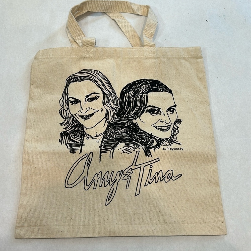 tina fey amy poehler comedy gold restless leg tour tote bag 2024 reusable bag